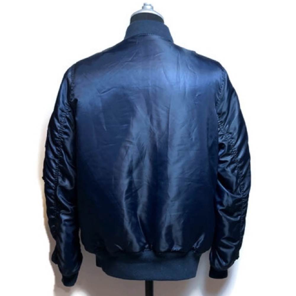 NASA Space Command Navy Bomber Jacket - Picture 4 of 13